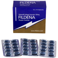 Fildena Super Active (Lágy zselé kapszula, Sildenafil 100mg)